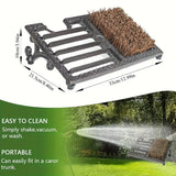 Retro Cast Iron Boot Scraper, Durable Mud & Snow Remover, Ideal for Porch, Garden & Farmhouse Entrance!