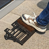 Retro Cast Iron Boot Scraper, Durable Mud & Snow Remover, Ideal for Porch, Garden & Farmhouse Entrance!