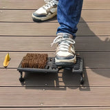 Retro Cast Iron Boot Scraper, Durable Mud & Snow Remover, Ideal for Porch, Garden & Farmhouse Entrance!