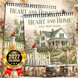 2027 Farmhouse Wall Calendar, 8.3-inch Square Writable Pages, Spiral Coil Hook Design, Perfect for Scheduling & Habit Tracking, Your Year-Round Planning Helper.