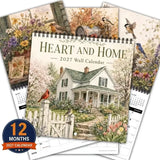 2027 Farmhouse Wall Calendar, 8.3-inch Square Writable Pages, Spiral Coil Hook Design, Perfect for Scheduling & Habit Tracking, Your Year-Round Planning Helper. In Australia - Darrahopens