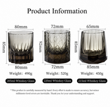 K9 Crystal Whisky Glass – Edo Kiriko Hand-Cut, Cold-Cut Shippo Pattern, Heavy Base Tasting Glass, Luxury Premium.(Xingchen style)