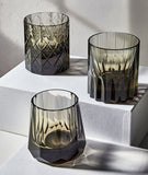 K9 Crystal Whisky Glass – Edo Kiriko Hand-Cut, Cold-Cut Shippo Pattern, Heavy Base Tasting Glass, Luxury Premium.(Xingchen style)
