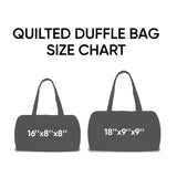 Quilted Extra-Large Capacity Travel Tote Bag Multi-Functional Zip Closure Handbag  Trendy Vacation Fashion Versatile Luggage Bag(18X9X9）英寸