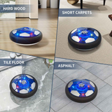 Floating Soccer Toy, Floating Rebound, LED Lights, Glides on Multiple Surfaces, Parent-Child Interaction, Develops Coordination Skills