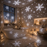 Winter Snowflake Projection Lamp (Rechargeable + Touch Switch) – Fill your room with falling snow at the touch of a finger, wireless and portable, effortlessly creating a romantic and cozy winter atmosphere.