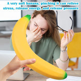 45cm Giant TPR Banana Squishy Toy – Soft, Bouncy, Stress-Relieving Fun
