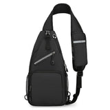 New Men's Chest Bag Lightweight Oxford Crossbody, Water-Resistant Durable Anti-Burden Shoulder Pack, Minimalist Casual Commute Cycling Sports Sling Bag(RED)