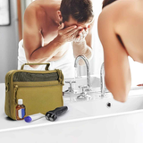 Multifunctional Hanging Toiletry Bag, 8-Compartment Storage, Waterproof and Portable, Essential for Travel and Home Use(GREEN)