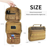 Multifunctional Hanging Toiletry Bag, 8-Compartment Storage, Waterproof and Portable, Essential for Travel and Home Use(GREEN)