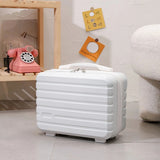 14 Inch Mini Makeup Case, Lightweight Cosmetic Travel Bag with Shoulder Strap & Zipper Closure(BLUE)