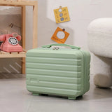 14 Inch Mini Makeup Case, Lightweight Cosmetic Travel Bag with Shoulder Strap & Zipper Closure(BLUE)