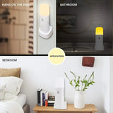Smart Motion Sensor Night Light, 2000mAh Large Capacity Battery, 5-Level Dimming, Auto-On When Getting Up at Night, Energy-Saving & Worry-Free. Warm Light Version