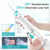 L8 Cordless Water Flosser | Rechargeable Portable Oral Irrigator, IPX7 Waterproof, 4 Modes with DIY Pressure Adjustment, High-Frequency Pulse Cleans Between Teeth Thoroughly/white In Australia - Darrahopens