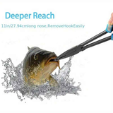 Multi-functional Fishing Pliers - Long Nose, Rust-proof & Anti-slip, Easy Hook Removal & Fish Control(Red straight pliers）