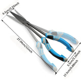 Multi-functional Fishing Pliers - Long Nose, Rust-proof & Anti-slip, Easy Hook Removal & Fish Control(Red straight pliers）