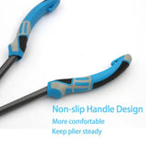 Multi-functional Fishing Pliers - Long Nose, Rust-proof & Anti-slip, Easy Hook Removal & Fish Control(Red bending pliers）