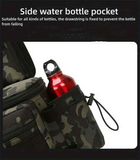 Camouflage Fishing Waist Bag – Large Capacity Multi-layer Partition, Side Pockets & Winding Strap for Full Loading, Breathable Shoulder Strap for Long-lasting Comfort（khaki）