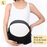 2-in-1 Pregnancy Support & Belly Band, Breathable Skin-Friendly Lightweight, Ergonomic Fit, Relieves Lower Back & Pubic Discomfort, Full Protection During Pregnancy & Postpartum/BLACK.Lcode