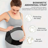 2-in-1 Pregnancy Support & Belly Band, Breathable Skin-Friendly Lightweight, Ergonomic Fit, Relieves Lower Back & Pubic Discomfort, Full Protection During Pregnancy & Postpartum/BLACK.Lcode
