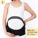 2-in-1 Pregnancy Support & Belly Band, Breathable Skin-Friendly Lightweight, Ergonomic Fit, Relieves Lower Back & Pubic Discomfort, Full Protection During Pregnancy & Postpartum/BLACK.XL code