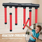 Smart Reaction Challenge Stick: Family Interactive Reflex Training Toy, Three Speed Adjustable, Hand-Eye Coordination and Focus Enhancement Tool(GREEN)