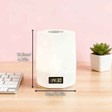 Smart LED Night Light with Clock, Rechargeable Lithium Battery, Remote Control, Suitable for Camping and Bedroom, Soft Glow Eye Protection, Dimmable Color Temperature, Long-Lasting Battery Life for Peaceful Sleep In Australia - Darrahopens