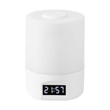 Smart LED Night Light with Clock, Rechargeable Lithium Battery, Remote Control, Suitable for Camping and Bedroom, Soft Glow Eye Protection, Dimmable Color Temperature, Long-Lasting Battery Life for Peaceful Sleep