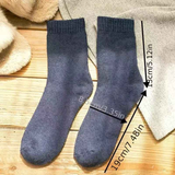 Thickened Wool Mid-Calf Socks 5-Pair Pack (Random Colors), Solid Color Versatile Fall and Winter Warmth, Soft Skin-Friendly Non-Stuffy, Essential for Casual Sports and Commuting