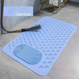Anti-Slip Massage Shower Mat with Suction Cups Foot Spa Bathroom Mat(BLUE)