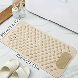 Anti-Slip Massage Shower Mat with Suction Cups Foot Spa Bathroom Mat(PINK)