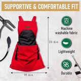 Oxford Cloth Multifunctional Gardening Apron, Thickened Durable Lightweight Large Pocket, Back Cross Straps Unisex(YELLOW)