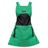 Oxford Cloth Multifunctional Gardening Apron, Thickened Durable Lightweight Large Pocket, Back Cross Straps Unisex(BLUE)