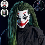 Cyberpunk Joker PVC Mask with Green Dreadlocks – Anime Cosplay Prop for Halloween & Christmas Parties!