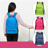 Foldable Nylon Backpack – Lightweight, Durable, and Strong Load Capacity, Four-Step Folding Transforms into a Handbag in Seconds, Multi-pocket Organization with Breathable Carrying(blue)