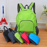 Foldable Nylon Backpack – Lightweight, Durable, and Strong Load Capacity, Four-Step Folding Transforms into a Handbag in Seconds, Multi-pocket Organization with Breathable Carrying(GREY)
