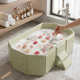 Foldable Bathtub: Instant Setup, Folds 10,000 Times, Four-Layer Insulation, One Tub for Bathing, Foot Soaking, Laundry, and Pet Washing./Graffiti green In Australia - Darrahopens