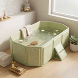 Foldable Bathtub: Instant Setup, Folds 10,000 Times, Four-Layer Insulation, One Tub for Bathing, Foot Soaking, Laundry, and Pet Washing./Graffiti green In Australia - Darrahopens