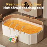 Foldable Bathtub: Instant Setup, Folds 10,000 Times, Four-Layer Insulation, One Tub for Bathing, Foot Soaking, Laundry, and Pet Washing./Graffiti green In Australia - Darrahopens