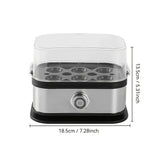 Multifunctional Electric Egg Cooker – Holds 6 Eggs, Timer Control, Soft to Firm Doneness, Quick Breakfasts Made Easy with One Device.
