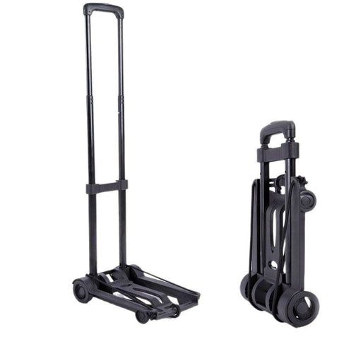 Folding Portable Cart: Lightweight 1.3kg, Load Capacity 30kg, Silent Smooth Wheels, Essential Tool for Travel, Shopping and Moving In Australia - Darrahopens