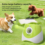 Automatic Pet Ball Launcher Toy with 3 Smart Launch Modes, Built-in Li-ion Battery & USB Charging, Long Battery Life, Indoor/Outdoor Use, Perfect Interactive Training Toy for Small and Medium Dogs（orange)