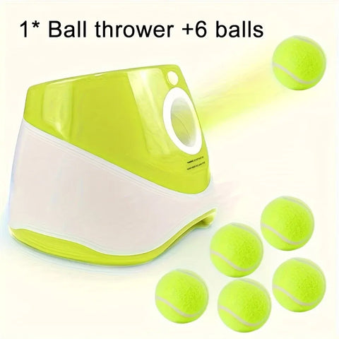 Automatic Pet Ball Launcher Toy with 3 Smart Launch Modes, Built-in Li-ion Battery & USB Charging, Long Battery Life, Indoor/Outdoor Use, Perfect Interactive Training Toy for Small and Medium Dogs.(aqua)