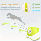 Automatic Pet Ball Launcher Toy with 3 Smart Launch Modes, Built-in Li-ion Battery & USB Charging, Long Battery Life, Indoor/Outdoor Use, Perfect Interactive Training Toy for Small and Medium Dogs.(aqua)