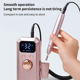 Professional Nail Drill: Quiet and Efficient, LED Digital Display, 31 Accessories for All-in-One Use, Easy for Beginners to Master。white