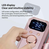 Professional Nail Drill: Quiet and Efficient, LED Digital Display, 31 Accessories for All-in-One Use, Easy for Beginners to Master.rose gold