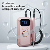 Professional Nail Drill: Quiet and Efficient, LED Digital Display, 31 Accessories for All-in-One Use, Easy for Beginners to Master.rose gold
