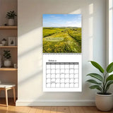 2027 Bible Verse Wall Calendar, 8.3-inch Square with Spiral Coil Binding, Features Healing Landscapes & Scripture Verses Each Month, Large Writing Space, Perfect Faith-Based Decor for Office and Home.