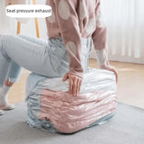 6PCS No-Pump Vacuum Storage Bags – Press to Flatten, Save 80% Space, Seasonal Storage Must-Have (Size: M)