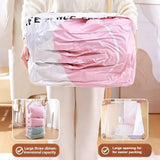 6PCS No-Pump Vacuum Storage Bags – Press to Flatten, Save 80% Space, Seasonal Storage Must-Have (Size: M)